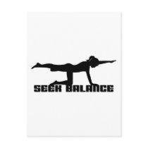 Seek Balance Yoga Gift Postcard