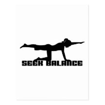Seek Balance Yoga Gift Postcard