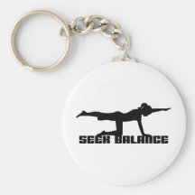Seek Balance Yoga Keychains