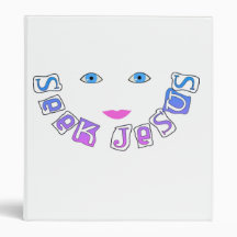 Seek Jesus face Christian Vinyl Binders