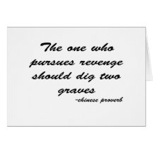 Seek Revenge quote Greeting Card