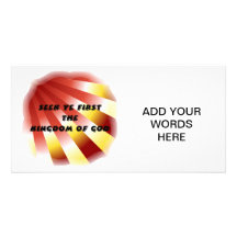 Seek ye first The Kingdom of God Picture Card