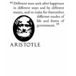 seeking happiness Aristotle Philosophy T Shirt