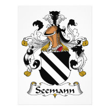 Seemann Family Crest Personalized Announcement