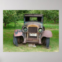 Seen Better Days - Antique Car with BC Plates Print