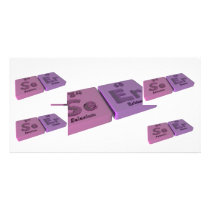Seer as Se Selenium and Er Erbium Customized Photo Card