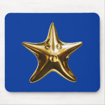 Seestern starfish gold mousepad
