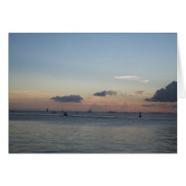 Segelschiffe auf dem Meer / Sonnenuntergang Karten
