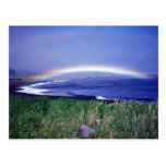 Seguam Island, rainbow over Lava Point Post Card