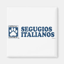 SEGUGIOS ITALIANOS_blue Refrigerator Magnets