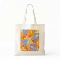 Seguy's Art Deco Orange Flowers - Bag