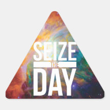 Seize the Day Nebula Triangle Sticker
