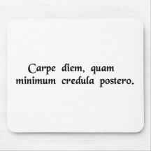 Seize the day, trust as little as possible...... mousepads