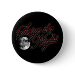 Seize the Night sexy goth moon for girls an guys Pinback Button