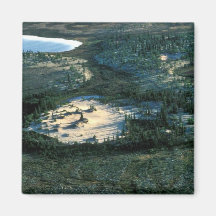 Selawik Wetlands and Sand Dune Refrigerator Magnet