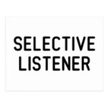 Selective Listener Postcard