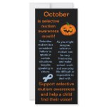 Selective Mutism Awareness Month Facts rack cards