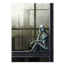 self aware robot scifi photo print