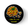 Self-Carving Jack-o-lantern round button