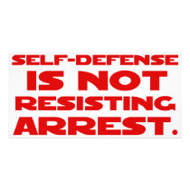 Self-Defense1 Customized Photo Card