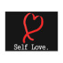 Self Love Black Post Card