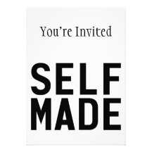 Self Made Independent Personalized Invitation
