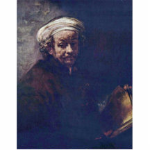Self-Portrait As The Apostle Paul. By Rembrandt Acrylic Cut Outs