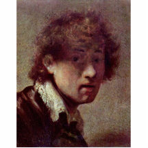 Self Portrait At An Early Age. By Rembrandt Van Acrylic Cut Out