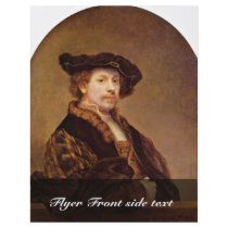 Self Portrait At The Age Of 33 By Rembrandt Custom Flyer
