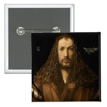 Self Portrait at the Age of Twenty-Eight, 1500 Pinback Buttons