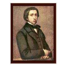 Self-Portrait. By Edgar Degas Postcard