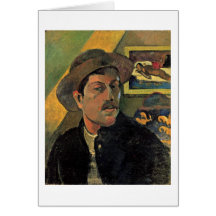 Self-Portrait By Eugene Henri Paul Gauguin Card