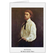 Self-Portrait By Fantin-Latour Henri Greeting Card