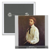 Self-Portrait By Fantin-Latour Henri Pins