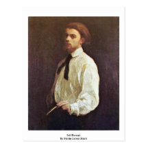 Self-Portrait By Fantin-Latour Henri Postcards