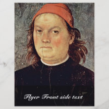 Self Portrait By Perugino Pietro (Best Quality) Full Color Flyer