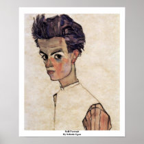 Self-Portrait By Schiele Egon Posters
