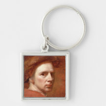 Self Portrait, c.1830s (oil on canvas) Keychain