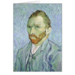 Self Portrait in Blue by Vincent van Gogh Greeting Card