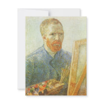 Self Portrait in Front of Easel; Vincent van Gogh
