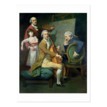 Self Portrait With his Daughter, Maria Theresa (?) postcards