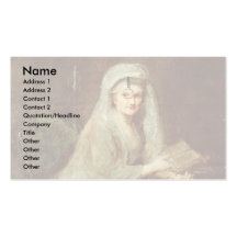 Self-Portrait With Monocle. Business Card Templates