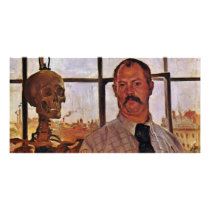 Self-Portrait With Skeleton By Corinth Lovis (Best Photo Cards
