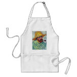 Self-Portrait With Straw Hat By Vincent Van Gogh Aprons