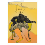 Self Portrait Without Eye Makeup Greeting Cards