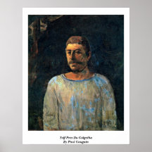Self Pres Du Golgotha By Paul Gauguin Poster