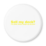 Sell My Deck? Turntable DJ Disc Jockey Music Magnet