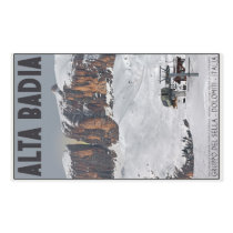 Sella Ronda - Alta Badia Rectangle Sticker