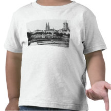 Selling wood on the River Trave, Lubeck, c.1910 Tee Shirt