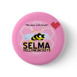 SELMA YELLOWJACKETS PINBACK BUTTONS